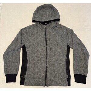 Lululemon Hoodie Jacket Men’s Medium Full Zip Grey Zipper Pockets Winter Coat